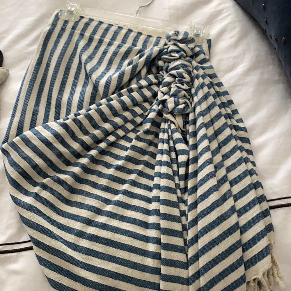 Striped sarong skirt
